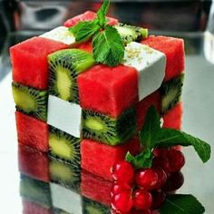 watermelon and kiwi